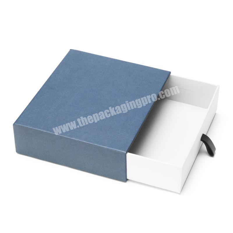 Custom Thick Paper Wallet Packing Gift Box With Pull-out Drawer