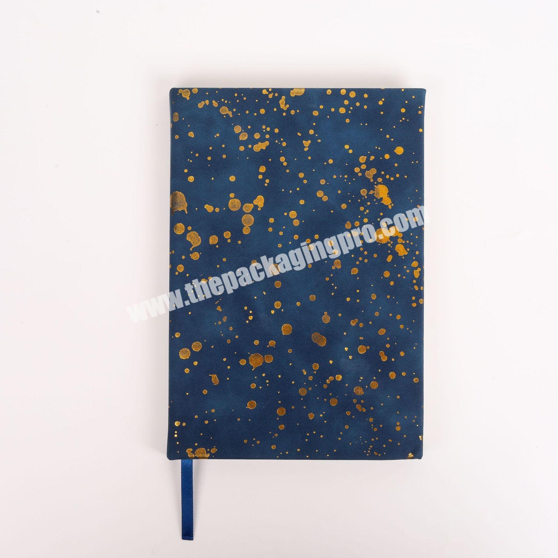 Custom Top Quality A5 A6 Smart Travelers Journal Soft Leather Stationary Kids Diary Notebook Eco Friendly Black Starry Notebooks
