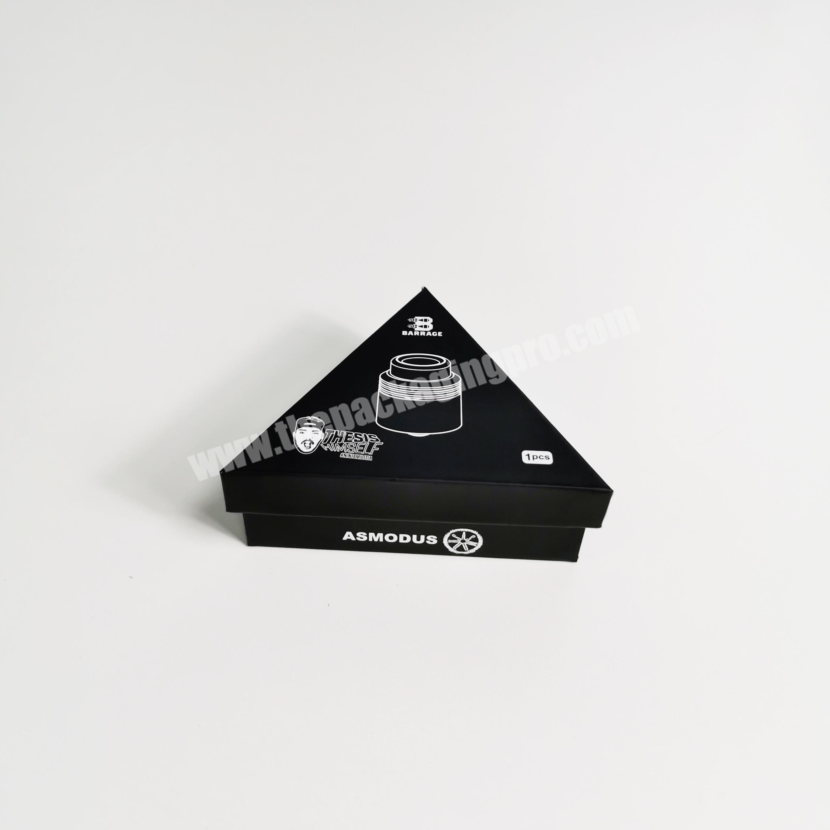 Custom triangle shape recyclable custom print paper gift box