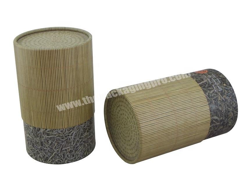 Custom Two Piece Telescopic Rolled Edge White Card Ivory Board Paper Tube For Tea Packaging