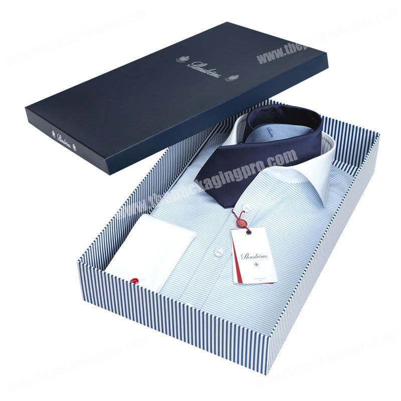 Custom Two Pieces Paper Box Men's Shirts Packaging