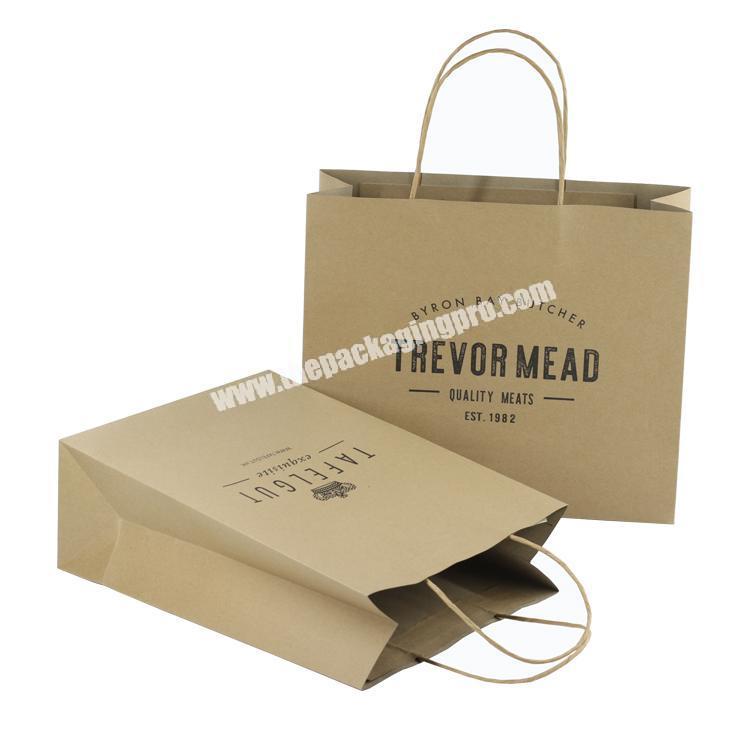 Custom Unique Kraft Paper Gift Paper Bag With Your Own Custom Printing Logo