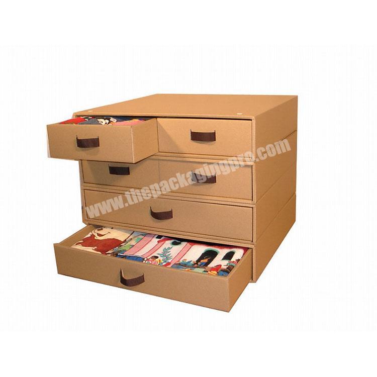 custom unique packaging cardboard drawer storage box
