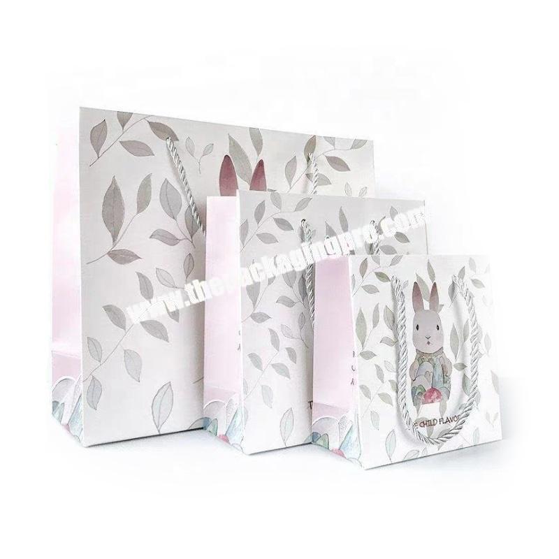 Custom uniquecolour printing commercial luxury shopping gift paper bag