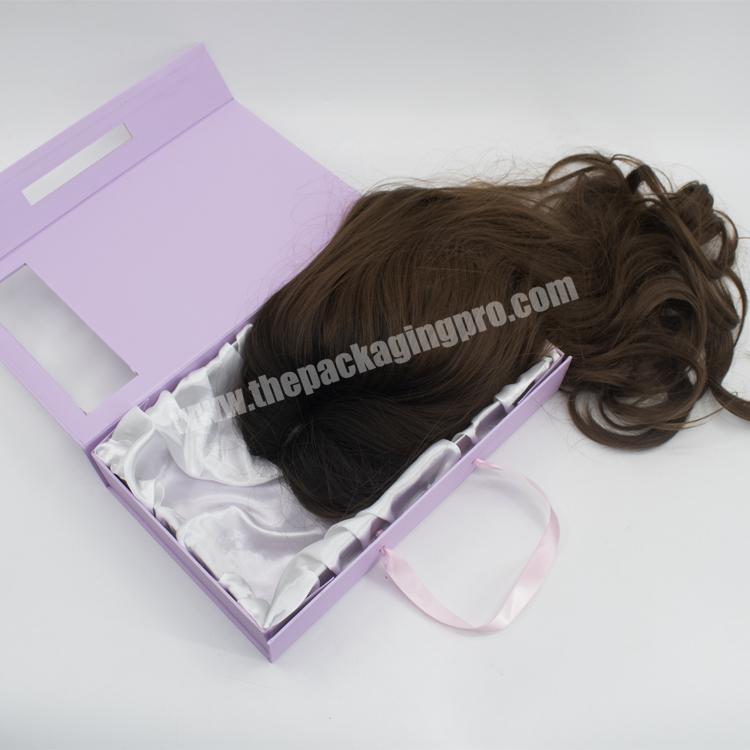 Custom virgin hair packaging hair extension box luxury
