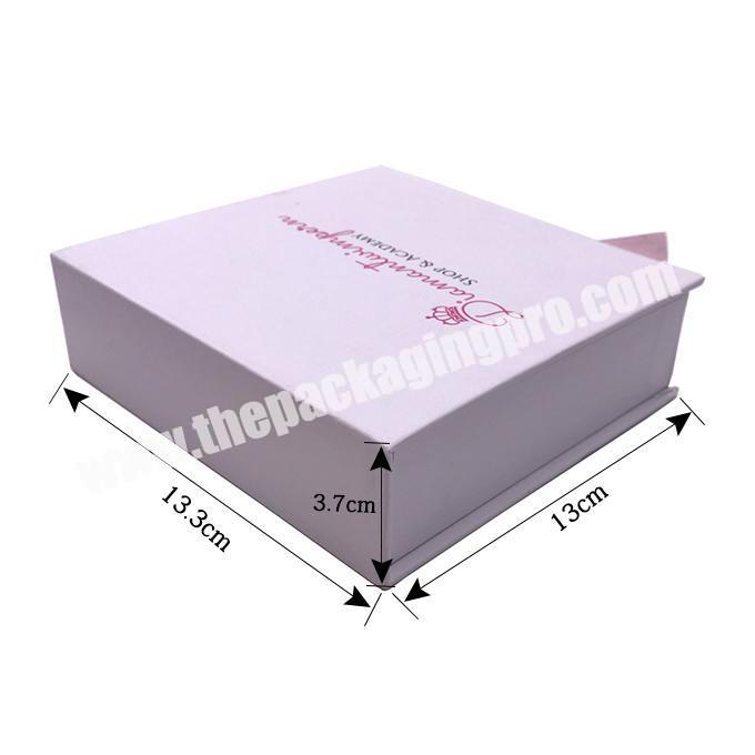 Custom white cardboard paper folding rigid gift box packaging cosmetic luxury wedding invitation paper box with ribbon