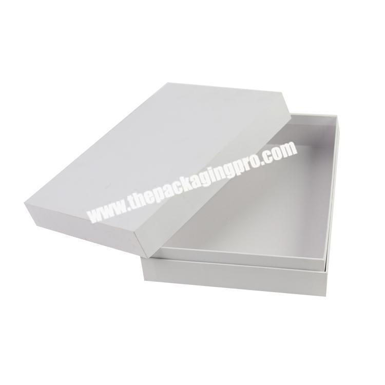 custom white durable cardboard packaging box for t shirt