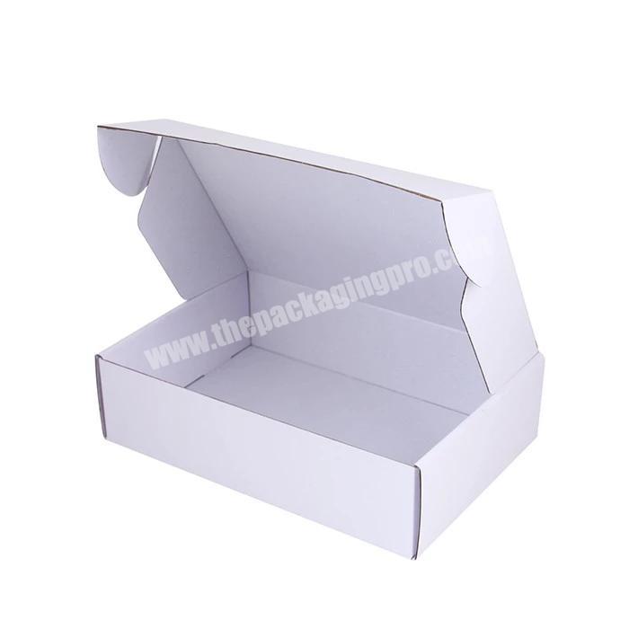 Custom white mail paper packing boxes with logo packaging for swimwear