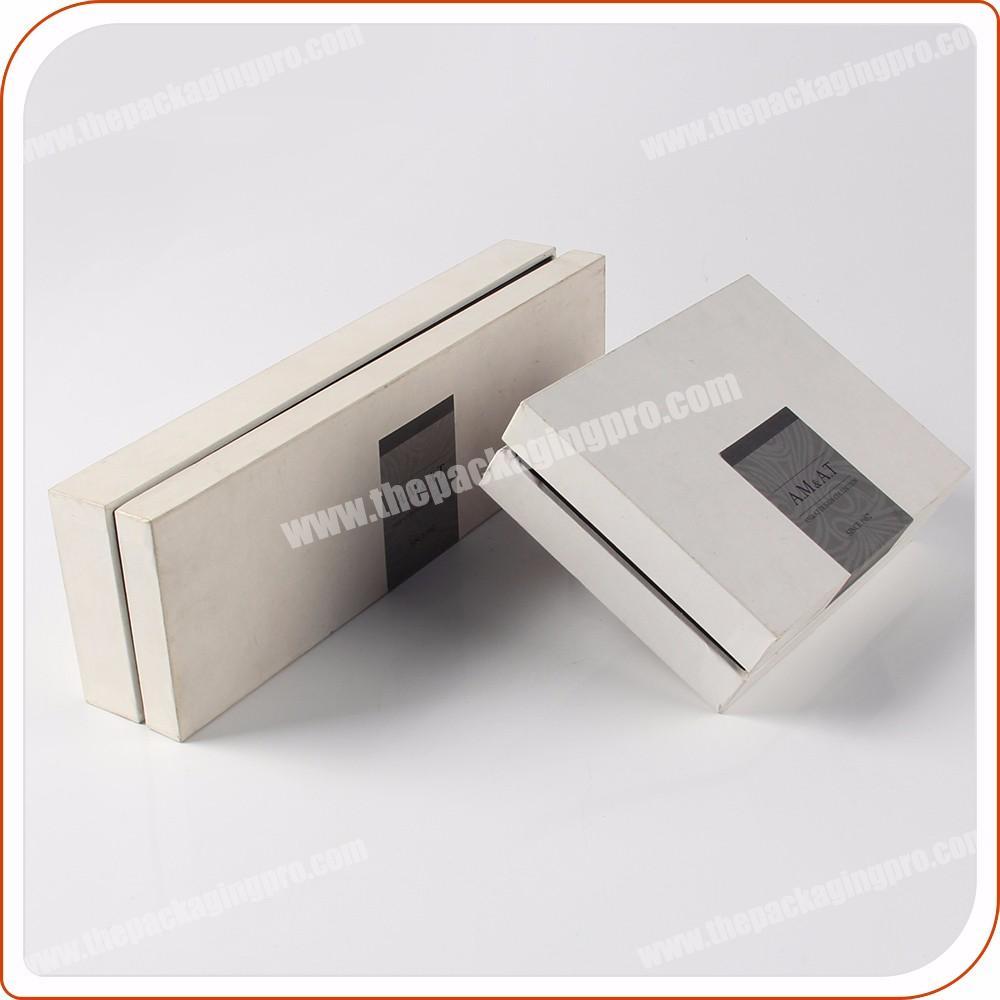 Custom White Rigid Cardboard Box Luxury Paper Gift Box