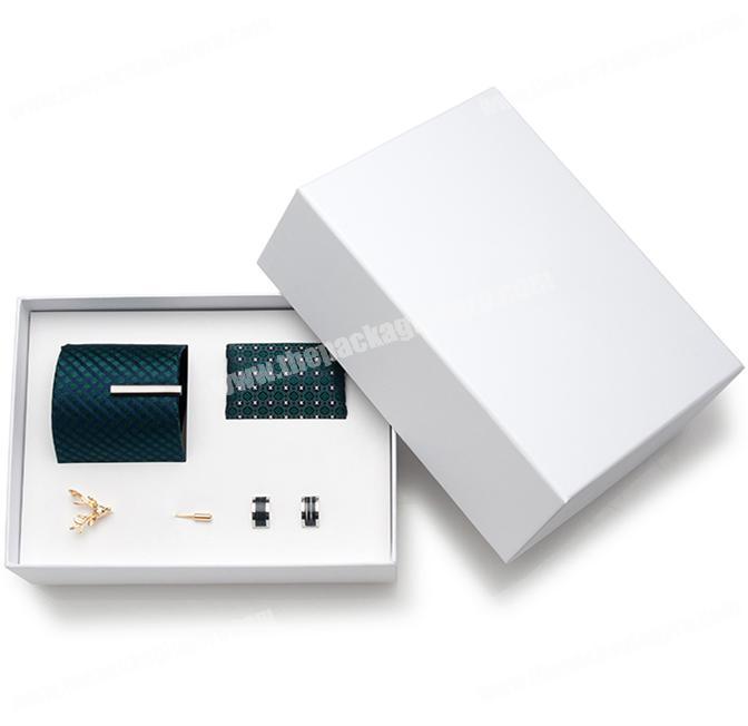Custom White Tie Gift Box Set For Men