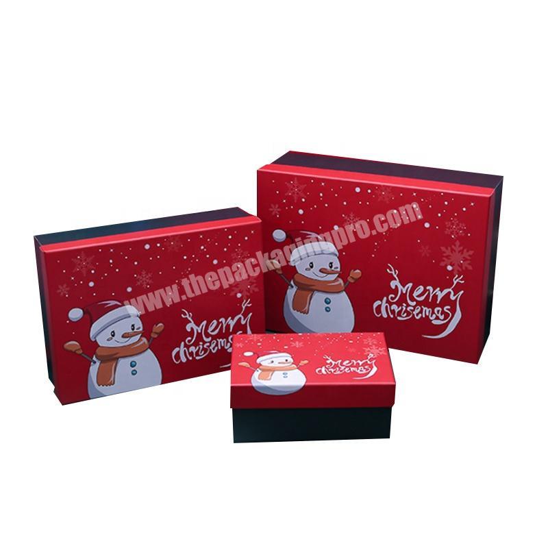 Custom Wholesale Colorful Christmas Party Candy Packaging Cardboard Paper Gifts Box