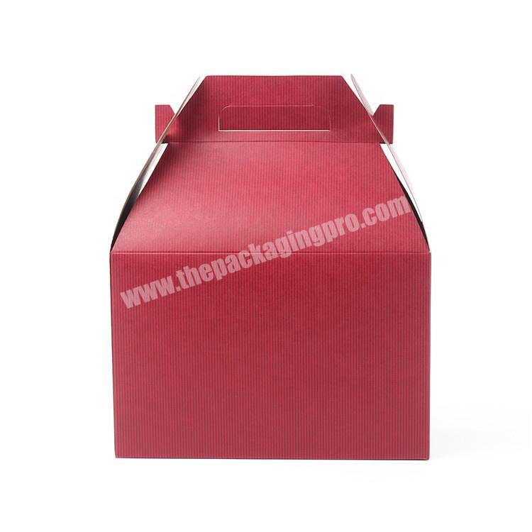 Custom Wholesale Different Sizes Stripe Cake Packaging Paper Box