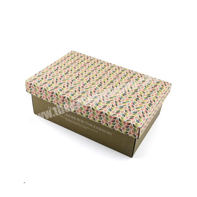 Custom Wholesale Flat Pack Paper Cardboard Shoe Box