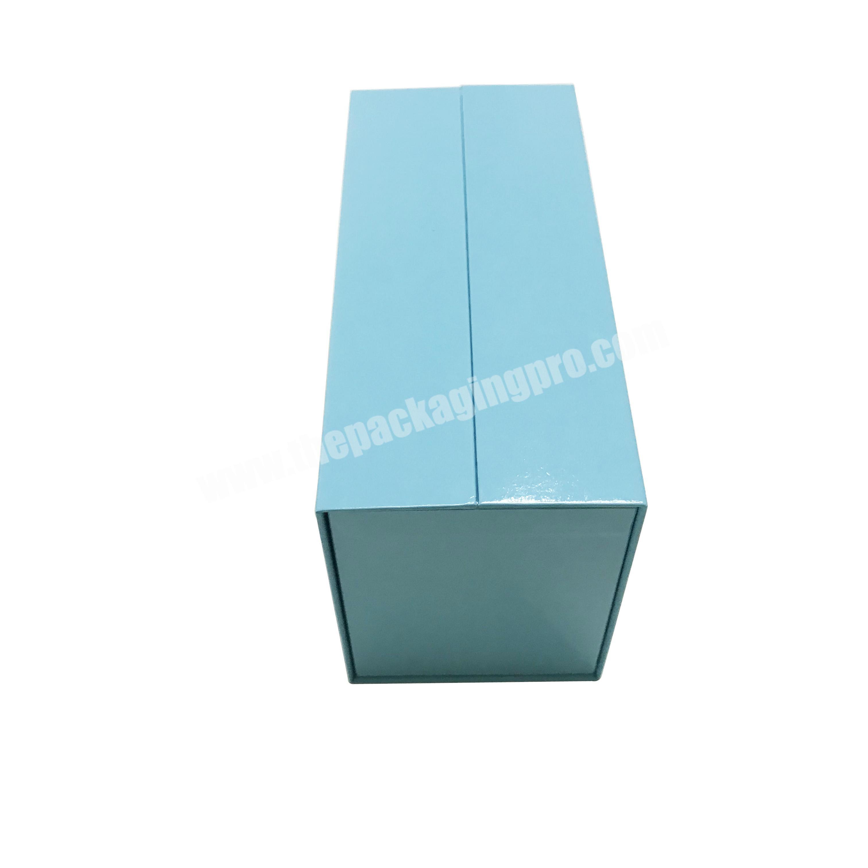 Custom wholesale Foldable rigid cardboard high quality magnetic gift box with magnet closure