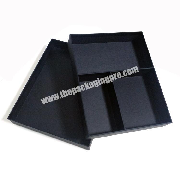 Custom Wholesale Large Luxury Black Folding Sets Ribbon Paper Cardboard Foldable Packaging Gift Box