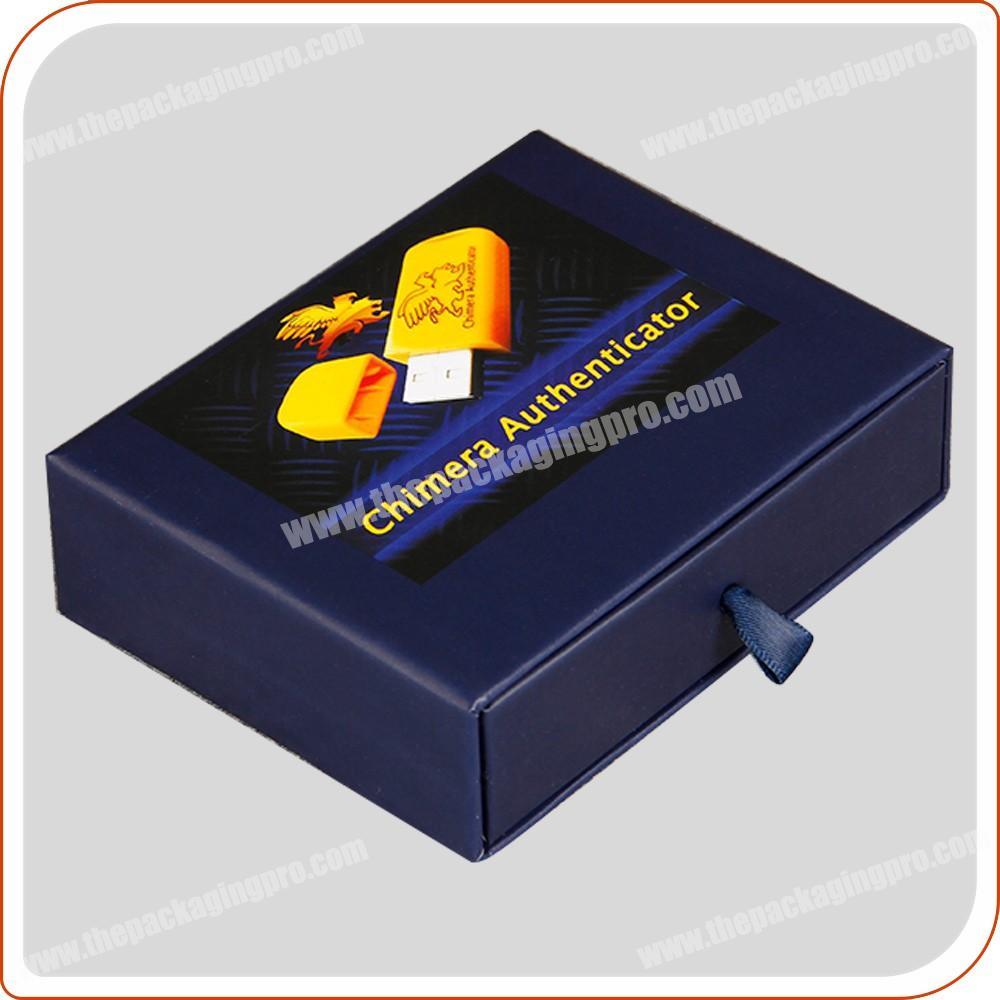 custom wholesale luxury USB packaging gift boxes with insert