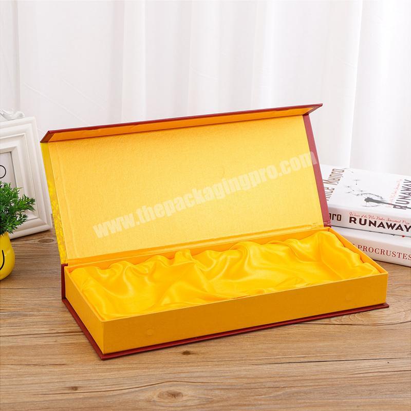 Custom Wig Luxury Flat Pack Folding Cardboard Golden Book Shaped Foldable Packaging Gift Boxes With Magnetic Lid