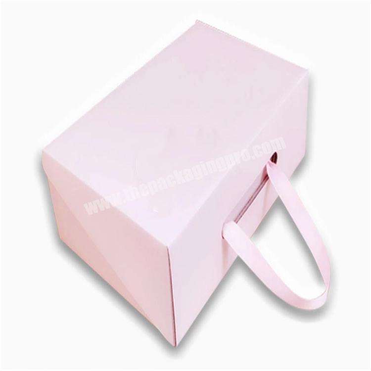 custom with logo packaging box pink shoe boxes recycled shoe box
