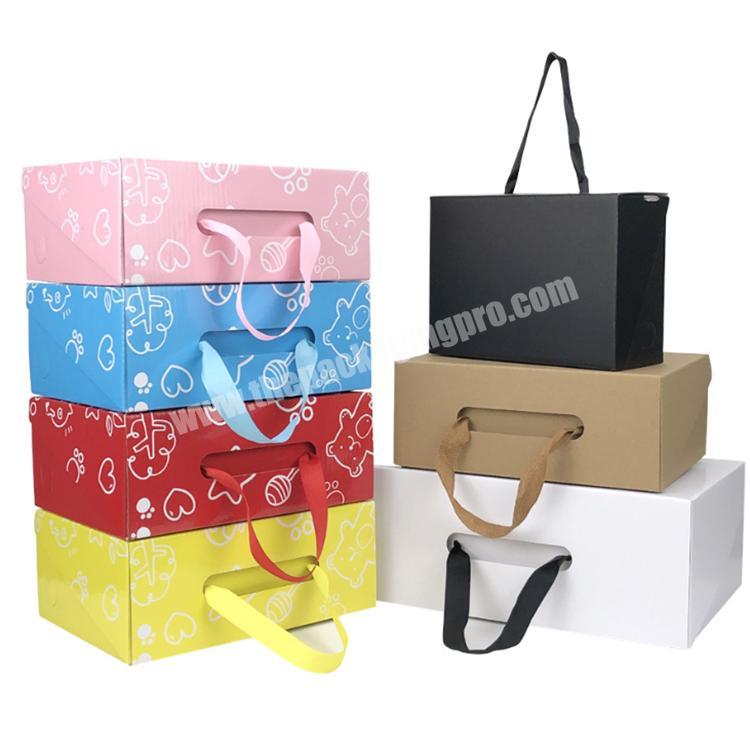 custom with logo packaging box shoe box display shoe containers plastic storage box