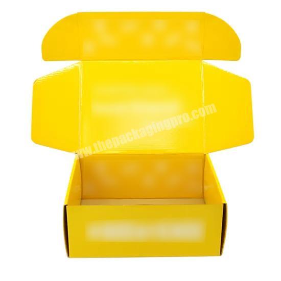 Custom yellow printing corrugated cardboard game carton boxes box with lid