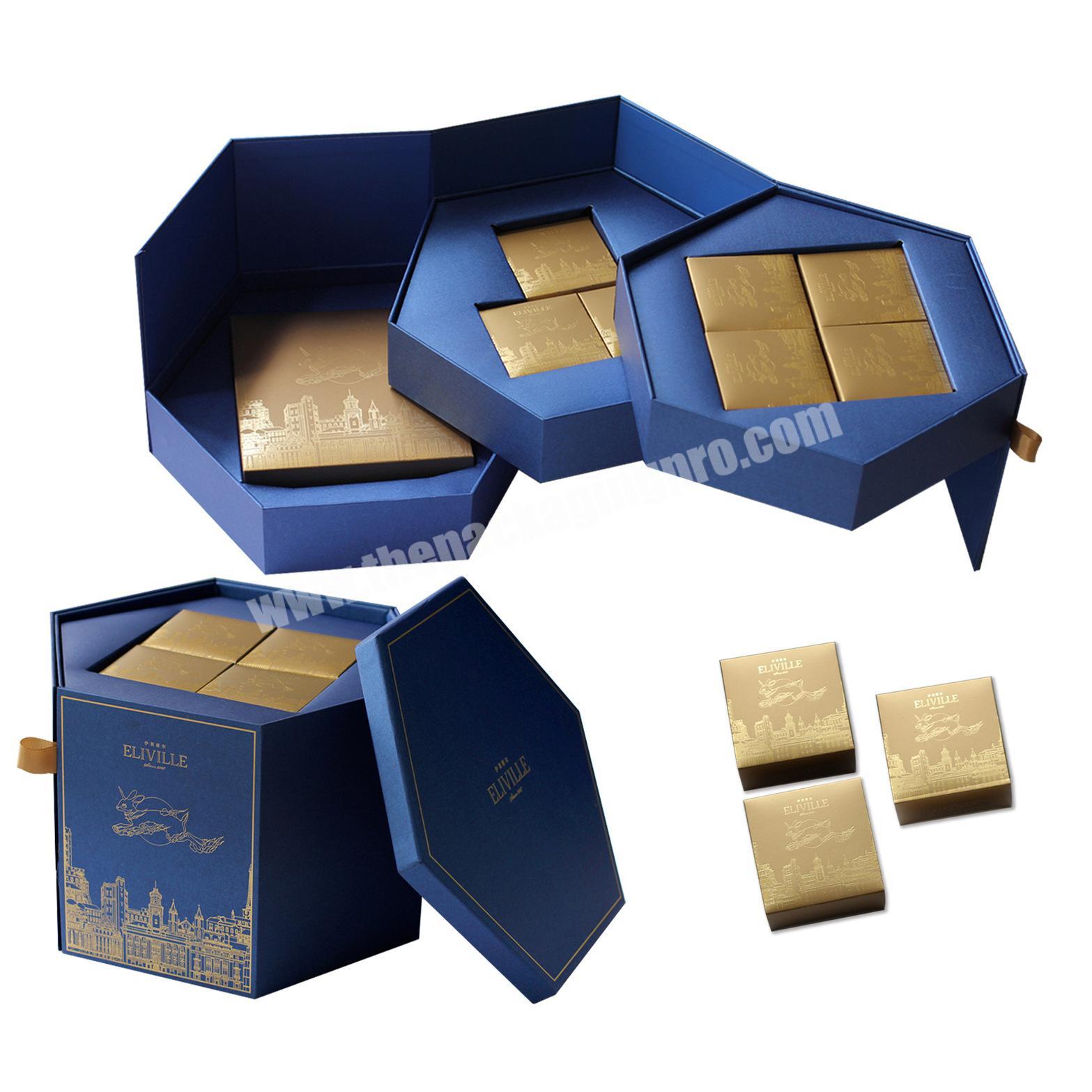 Customise moon cake box luxury gift packing box moon cake paper box