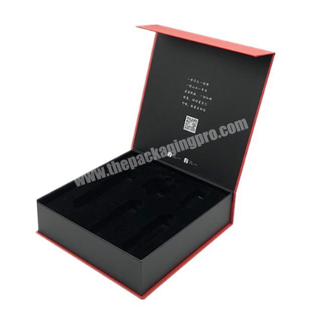 customised clamshell cardboard gift packaging closure package magnetic box
