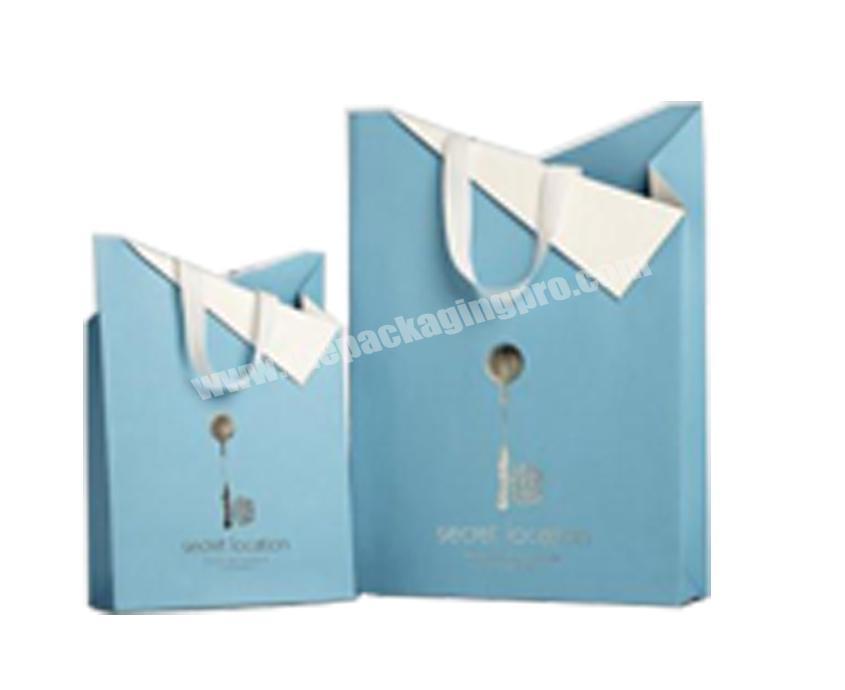 Customised cute wedding gift paper bag with different handle types