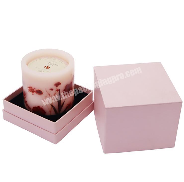 Customised elegant candle box packaging candles in box private labels candle delivery boxes