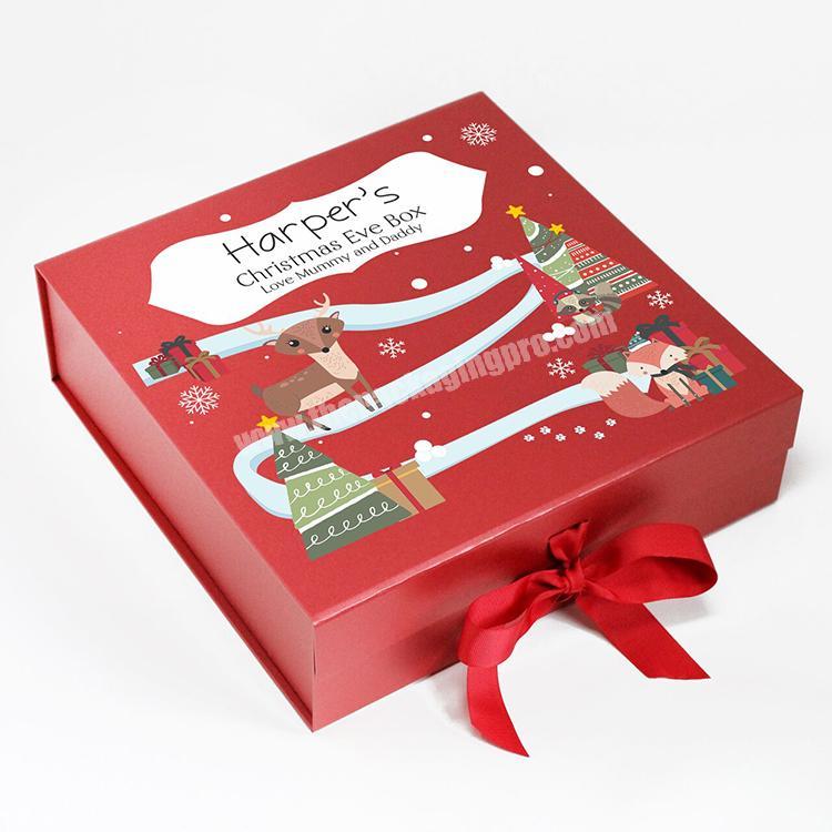 Customised paper packaging decorative christmas gift box