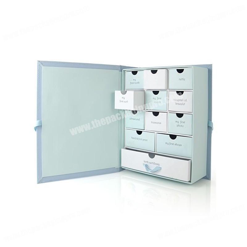 Customised present presentation rigid set up products work home packing keepsake baby tooth box