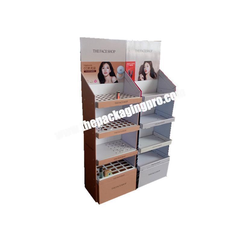 Customizable corrugated display shelf