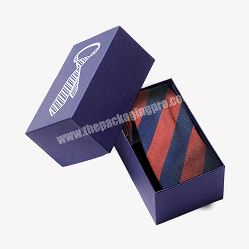 Customization flexible rigid cardboard paper gift box wholesale cufflinks  bow tie neck tie gift packaging boxes