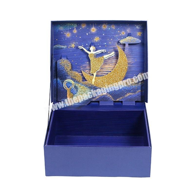 Customization Printing Classic Medium Creative Book Shape Clamshell Paper Cardboard Gift Kids Toy Gift Packaging Box