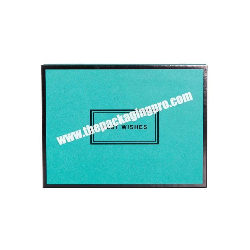 Customization Rigid Paper Gift Box Lid Off Paper Box Custom Luxury Fashional Green Rigid Cardboard Paper Gift Box With lid