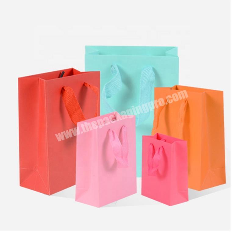 Customize Design Luxury Promotional Shopping Kraft Paper Bag With Your Own Logo