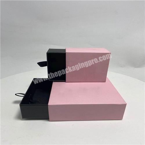 Customize jewelry gift paper white drawer box
