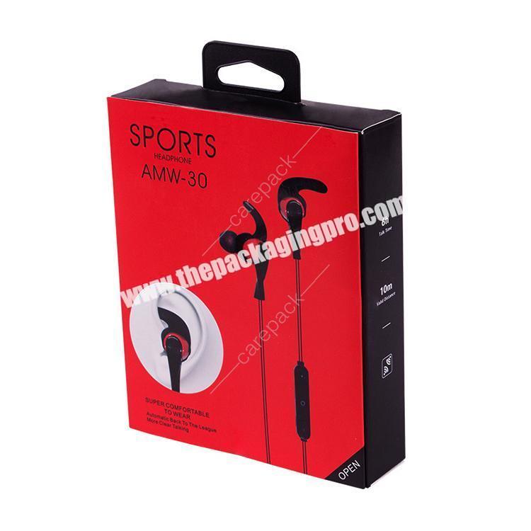 Customize Logo Earphone wireless blister iphone bluetooth pod earphonepackaging boxes with PVC window