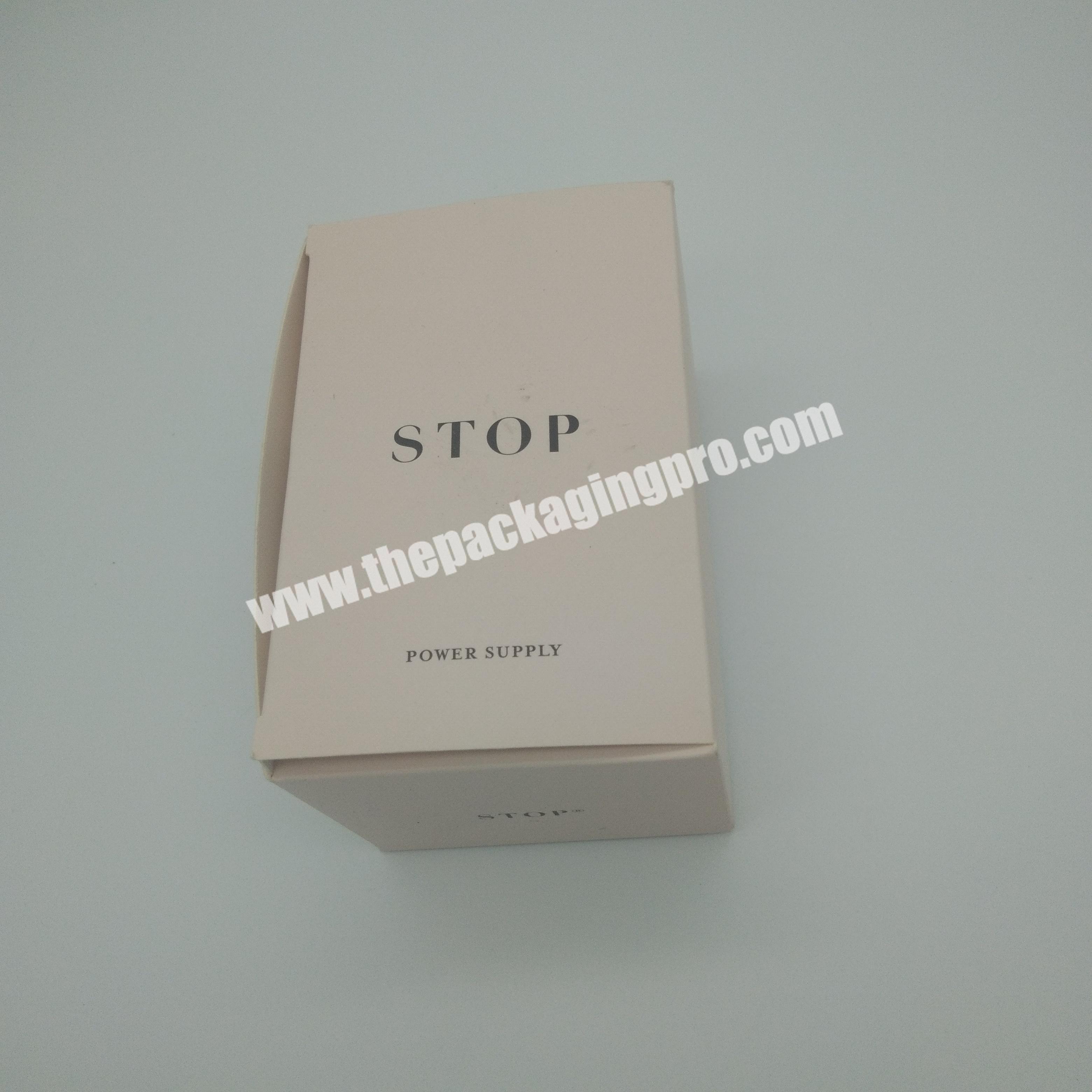 Customize logo glossy foil small product cosmetic paper packaging box