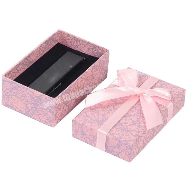 Customize Logo Lipstick Paper Packaging Gift Boxes with Ribbon