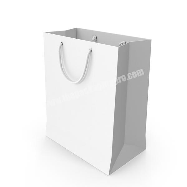 Customize Logo Personalized Fashion Biodegradable Sealed Square Shopping Paper Gift Bag For Clothes Shoe Jewellery With Window