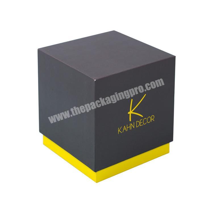 customize luxury packaging black candle paper box