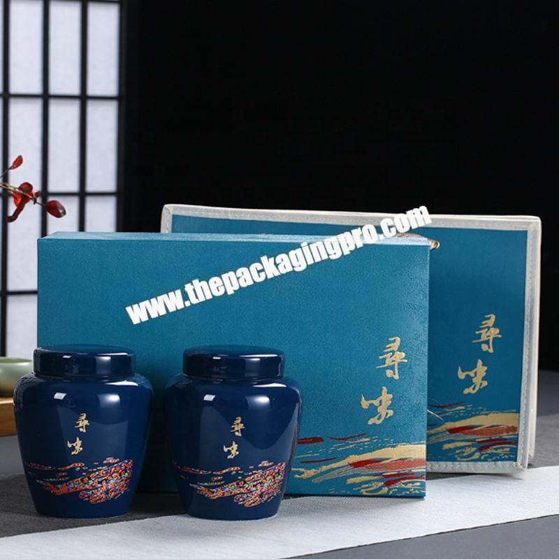 Customize Packaging Paper Rigid Carton Magnetic Closure Tea Gift Boxes with Hinge Lid