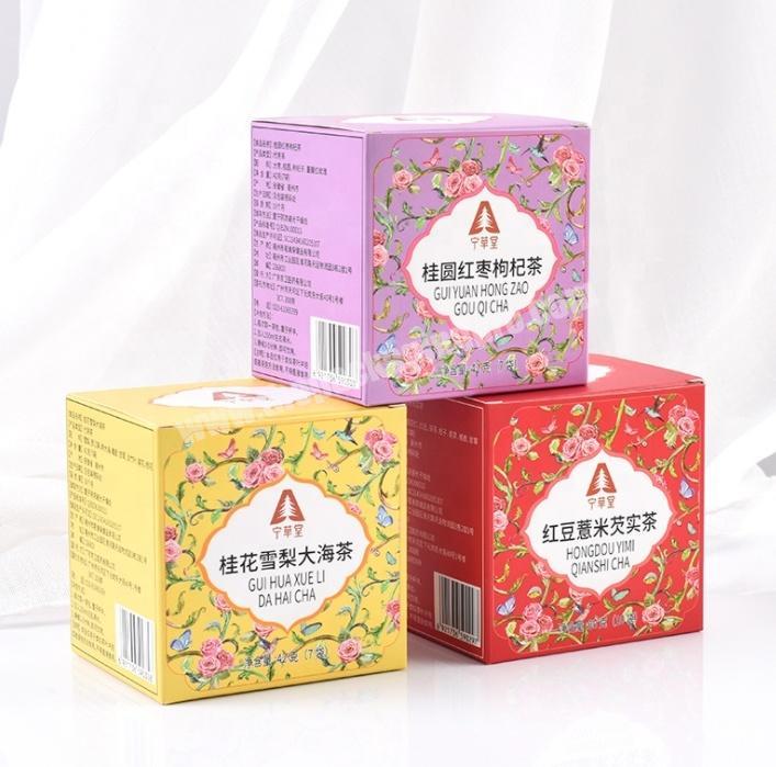 Customize tea packaging paper box cardboard tea boxes