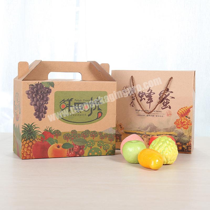 Customize White Glossy Varnished Large Custom Tomato Cost Effective Corrugated Paper Fruit Vegetable Packing Apple Carton Box