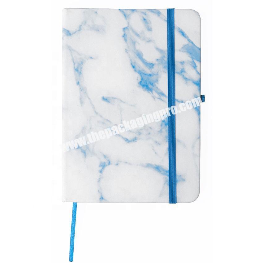 Customized A A5 A6 Hardcover Stationary Journal Lined Marble Pu Leather Notebook School Office Supplies Meeting Notebooks