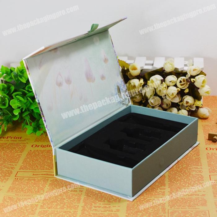 Customized Baby Bath Set Cardboard Magnetic Box Flip Top Eco Paper Gift Packaging Boxes