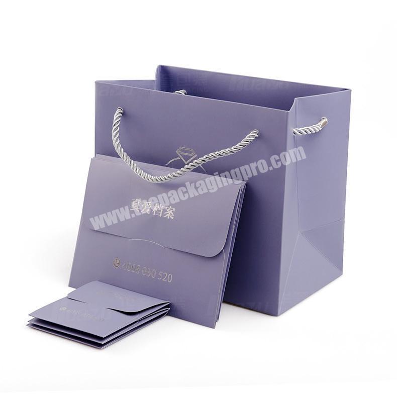 Customized Bag Folding Packaging Paper Custom Paper Carrier Bag