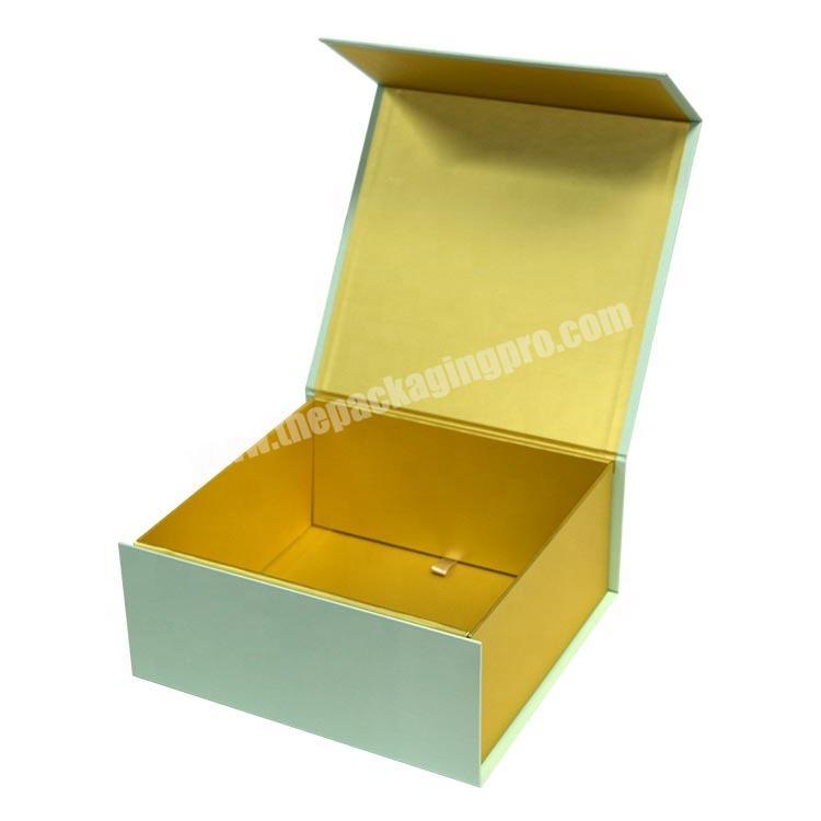 customized big clothes box folding package  gift boxes with foil stamped logo cardboard folding box