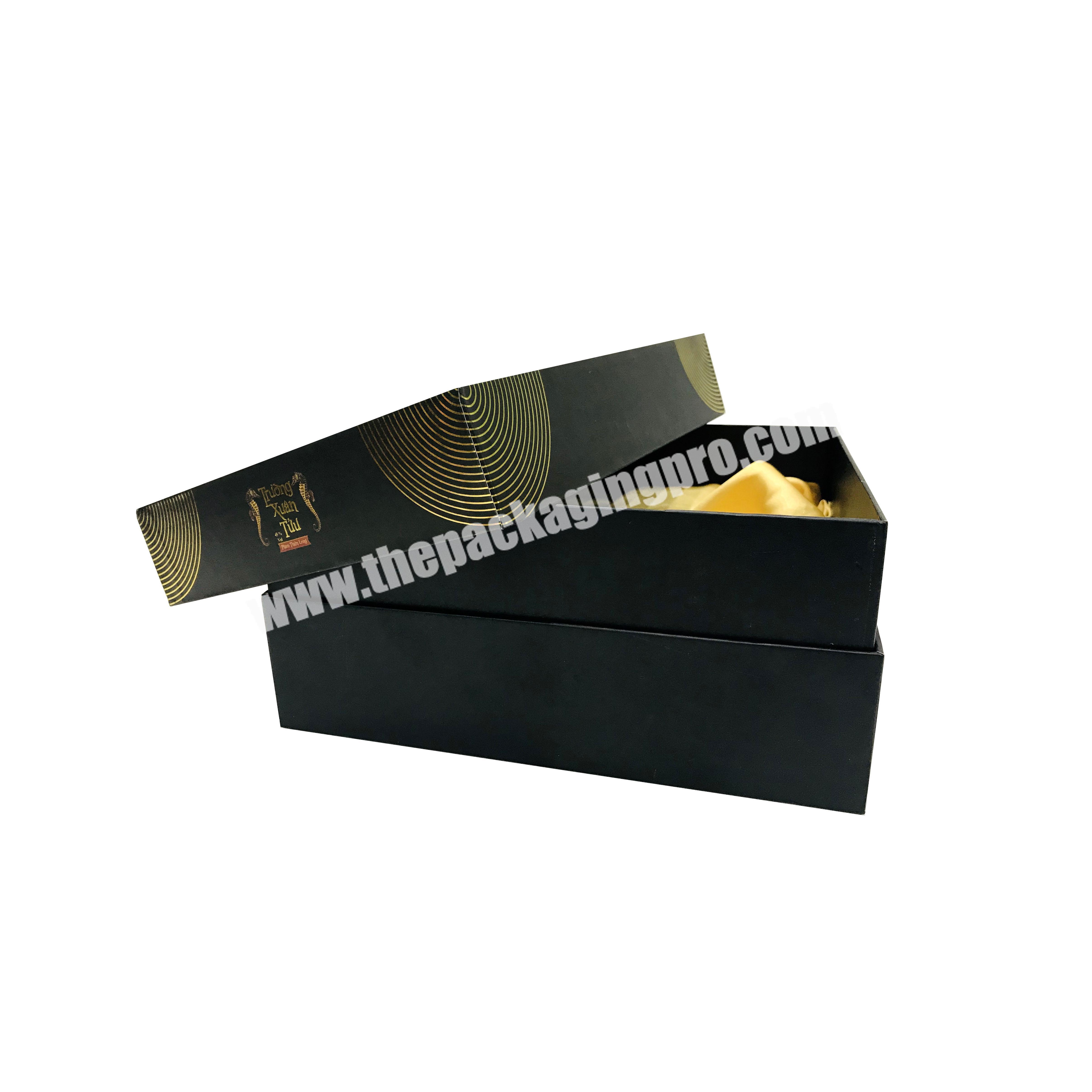 Customized Black Gift Box With Inner Fabric
