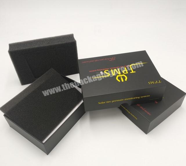 Customized Black Packaging Box for Solar Tire Pressure Monitoring System